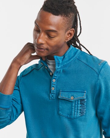 Joe Browns Button Neck Long Length Sweatshirt