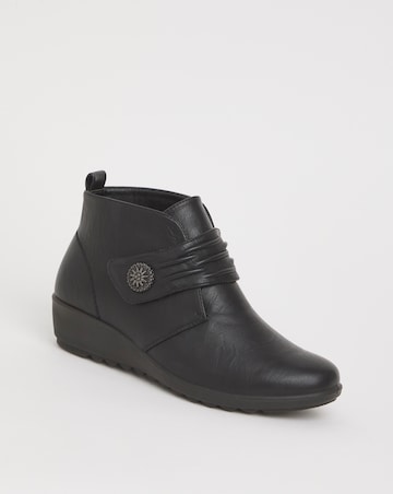 Cushion Walk Touch & Close Ankle Boot Extra Wide EEE Fit