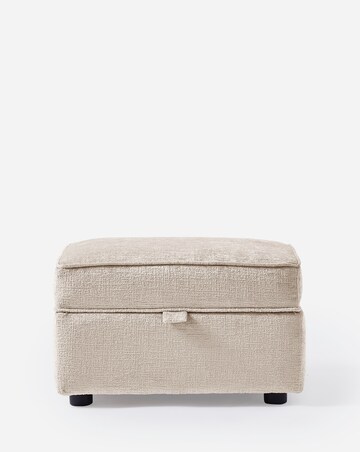 Hunter Chenille Storage Footstool