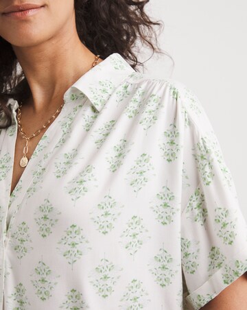 Viscose Twill Relaxed Shirt Dress