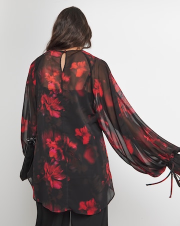 Joanna Hope Tie Sleeve Blouse