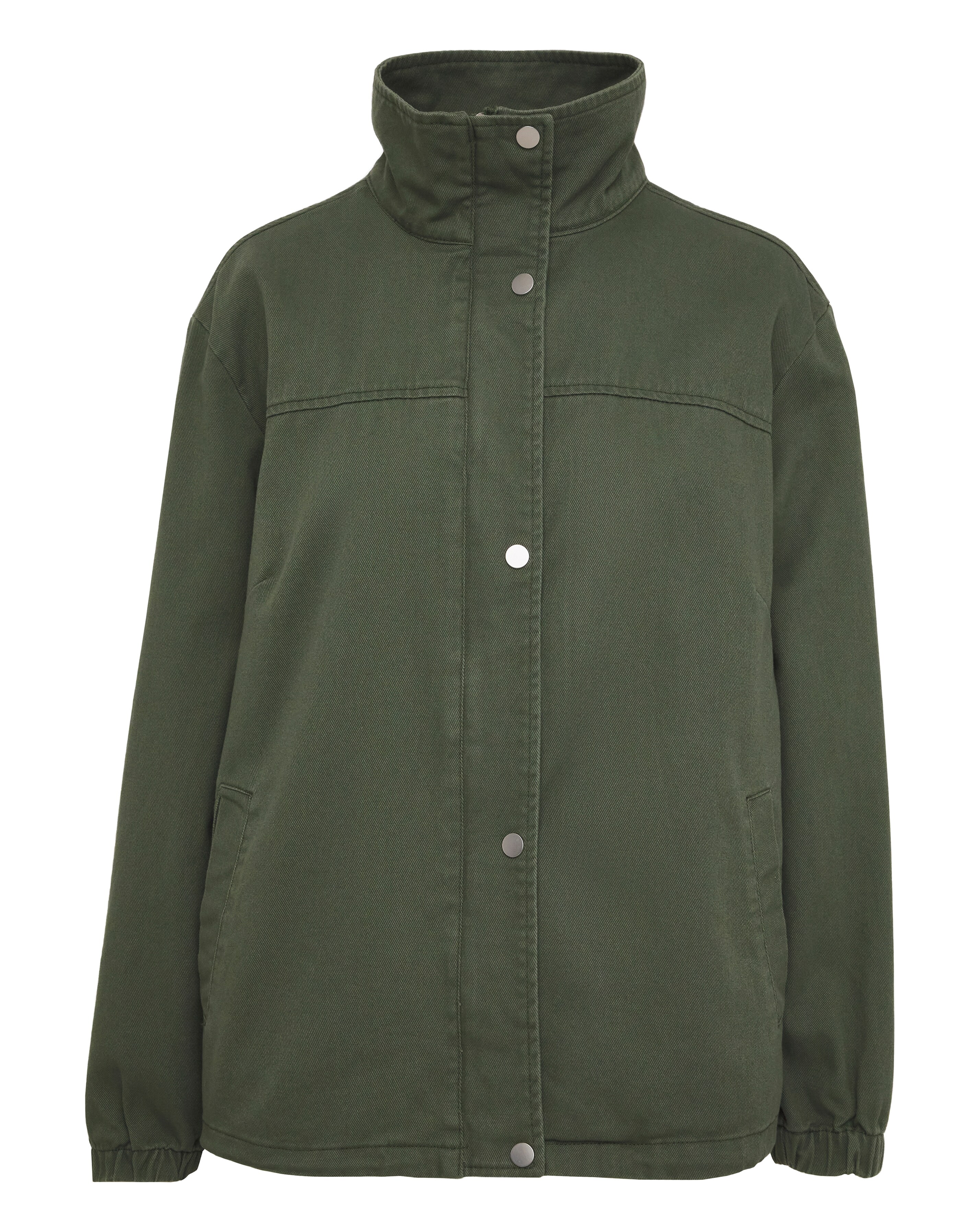 Khaki Relaxed Utility Jacket | Marisota