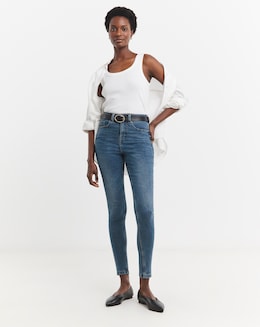 24/7 Light Mid Wash Skinny Jeans