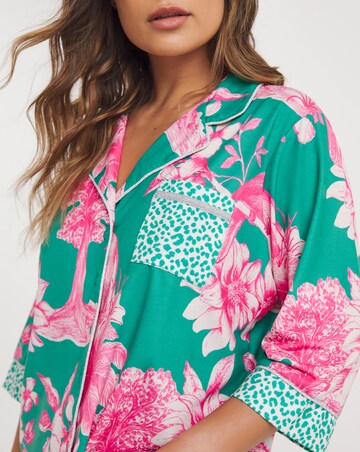 Tropical Button Through Pyjama Set