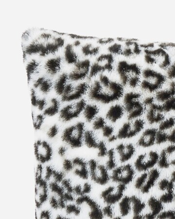 Spotted Animal Printed Faux Fur Cushion