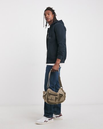 Full Zip Hoodie Long- Navy