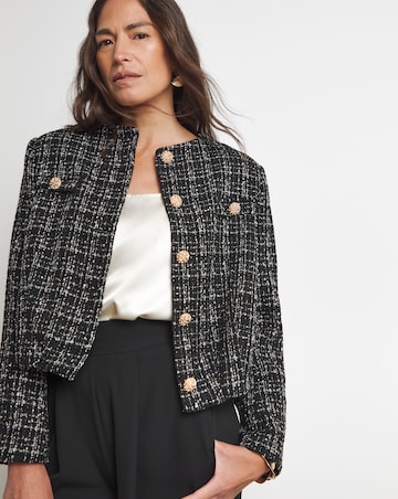 Joanna Hope Boucle Bomber Jacket