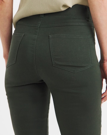 Khaki Stretch Bootcut Jeggings