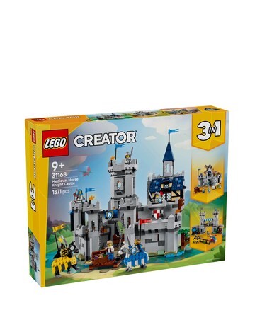 LEGO Creator 3in1 Medieval Horse Knight Castle Playset 31168