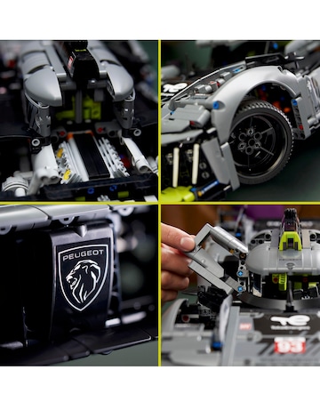 LEGO Technic PEUGEOT 9X8 24H Le Mans Hybrid Hypercar 42156
