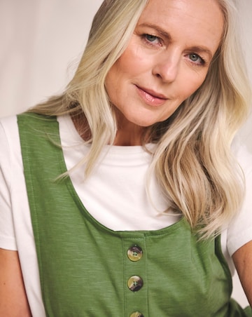 Julipa Pure Cotton Jersey Dungaree
