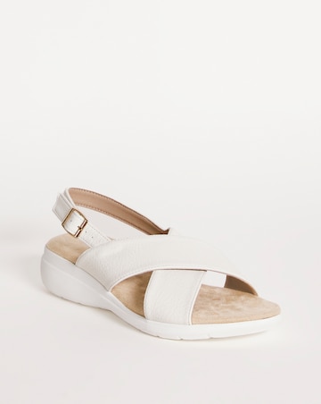 Cushion Walk Off White Crossover Sandal -Extra Wide Fit (EEE)