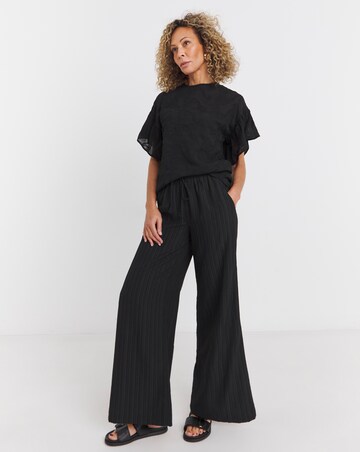 Black Embroidered Blouse