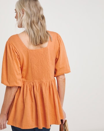 Julipa Pure Cotton Puff Sleeve Top