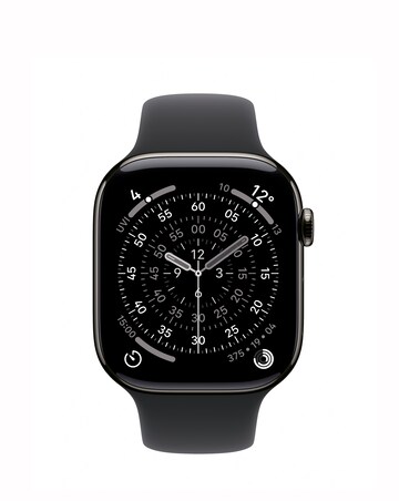Apple Watch Series 11 GPS 46mm - Jet Black Aluminium/Black Sport Band - M/L