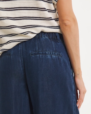 Indigo Wide Leg Jeans with Tencel TM Lyocell