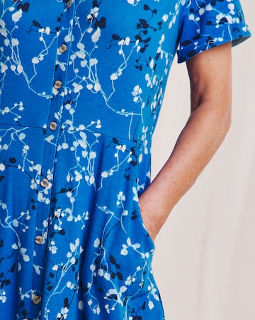 Julipa Button Through Jersey Midi Dress