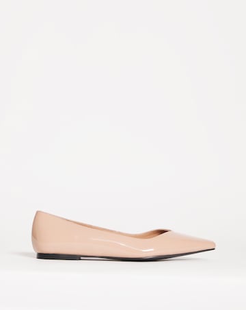 Benito Classic Sweetheart Cut Flat Shoes - Extra Wide Fit (EEE)