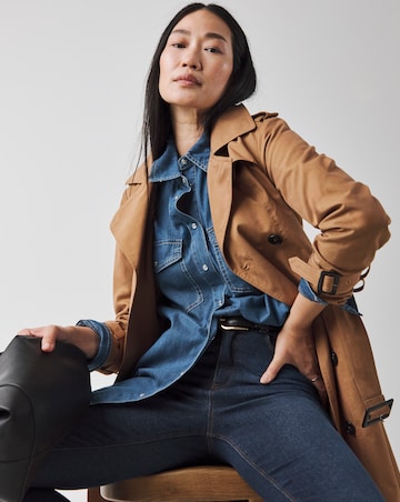 Mid Blue Relaxed Denim Shirt
