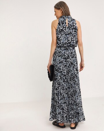 Pleated Occasion Maxi Dress