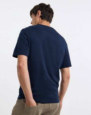 Pure Cotton Relaxed Fit T-Shirt- Navy