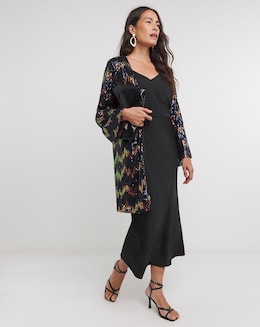 Zig Zag Sequin Longline Cardi