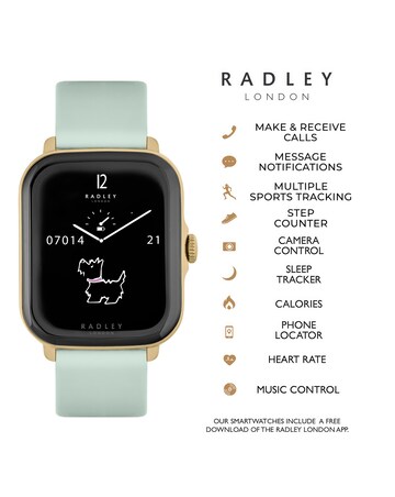 Radley Series 20 Dual Strap Smart Watch - Black Silicone/Eucalyptus Leather