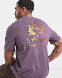 Timberland Active Gear Back Graphic T-Shirt - Purple
