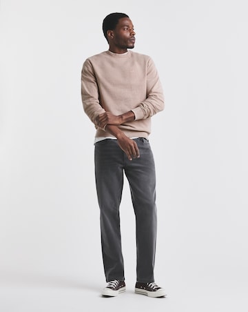 Union Garment Dyedn Crew Neck Sweatshirt- Pink