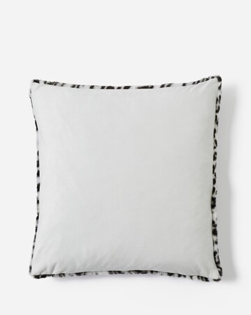 Spotted Animal Printed Faux Fur Cushion