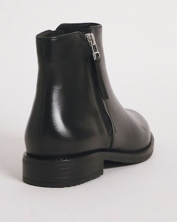 Lucinda Leather Side Zip Boot Extra Wide EEE Fit
