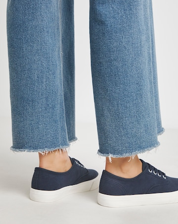 Polly Lace Up Deck Shoe - Extra Wide Fit (EEE)