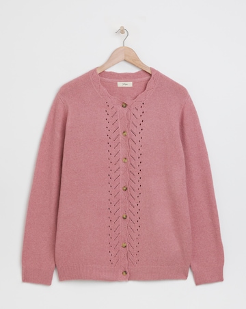 Julipa Pointelle Soft Wool Cardigan