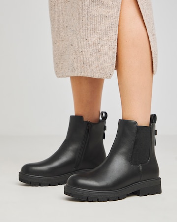 Granger Casual Ankle Chelsea Boots Wide E Fit