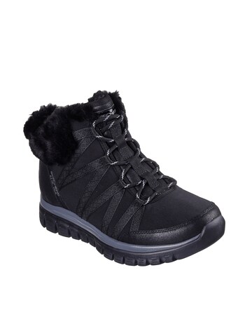 Skechers Graceful Slip In Fur Lined Boots Standard Fit