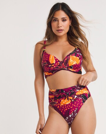 MAGISCULPT Twist Front High Waist Tummy Control Bikini Bottoms