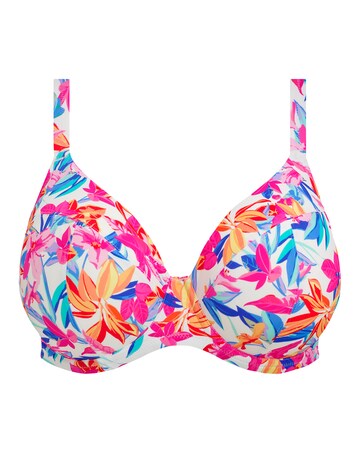 Elomi Savaneta Plunge Wired Bikini Top White
