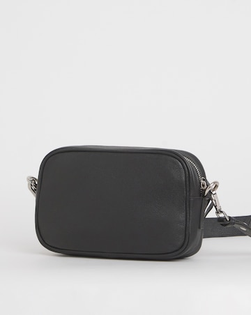 Black Modern Leather Camera Bag