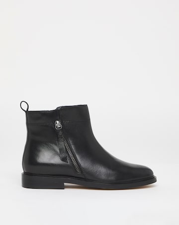 Camden Leather Side Zip Ankle Boot - Extra Wide Fit (EEE)