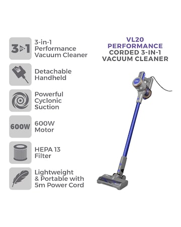 Tower VL20 Pets Corded Stick Vacuum