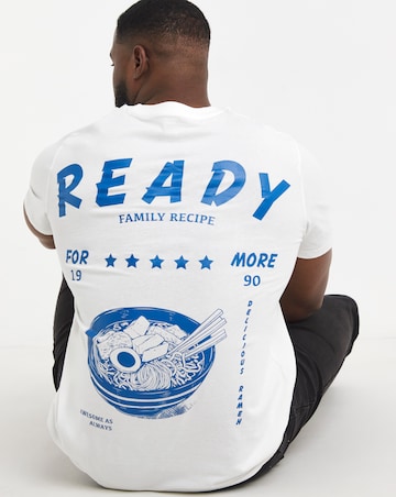 Jack & Jones Charge Back Graphic T-Shirt - White