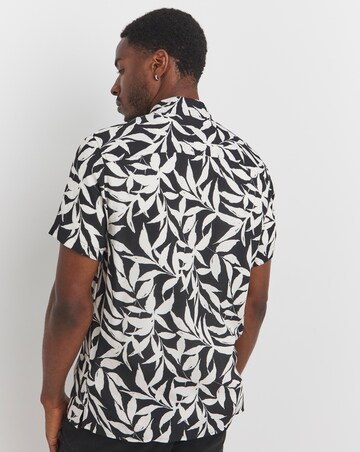 Mono Palm Printed Holiday Shirt
