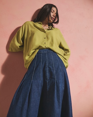Linen Mix Half Sleeve Shirt