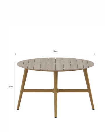 Charles Bentley Rope Weave 4 Seater Dining Set