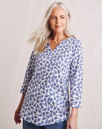Julipa Pure Cotton Notch Neck Printed T-Shirt