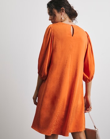 Joanna Hope Satin Jaquard Swing Dress