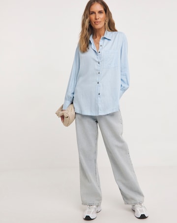 Linen Mix Long Sleeve Shirt