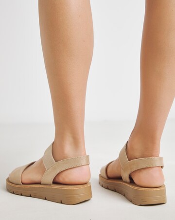 Simply Be Vanya Stretchy Strap Sandals - Wide Fit (E)