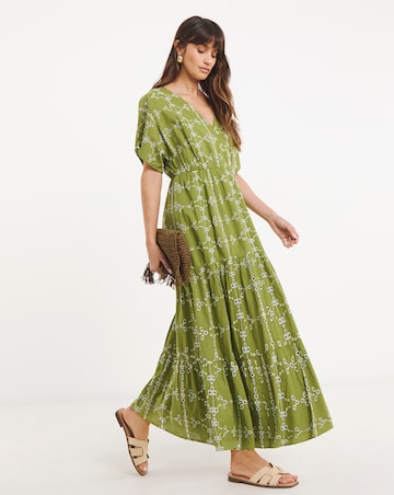 Pure Cotton Broderie Smock Dress