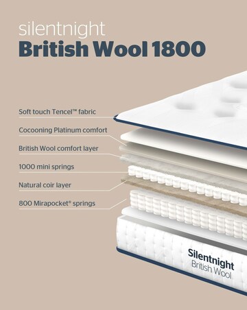 Silentnight British Wool Naturals 1800 Pocket Mattress